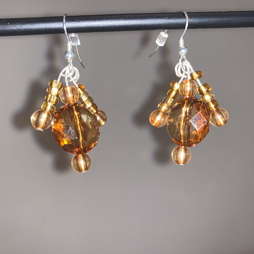 Brown Dangled Earrings